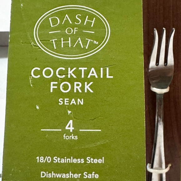 Cocktail fork by Dash of That Stainless steel dishwasher safe 2 sets of 4 = 8pcs - Picture 2 of 4